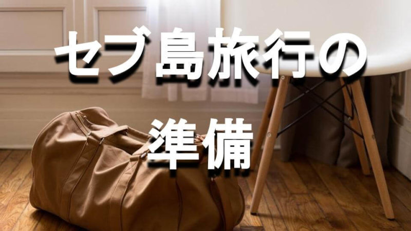 【フィリピン旅行の準備】持って行きたい持ち物・必需品と持っていけないもの