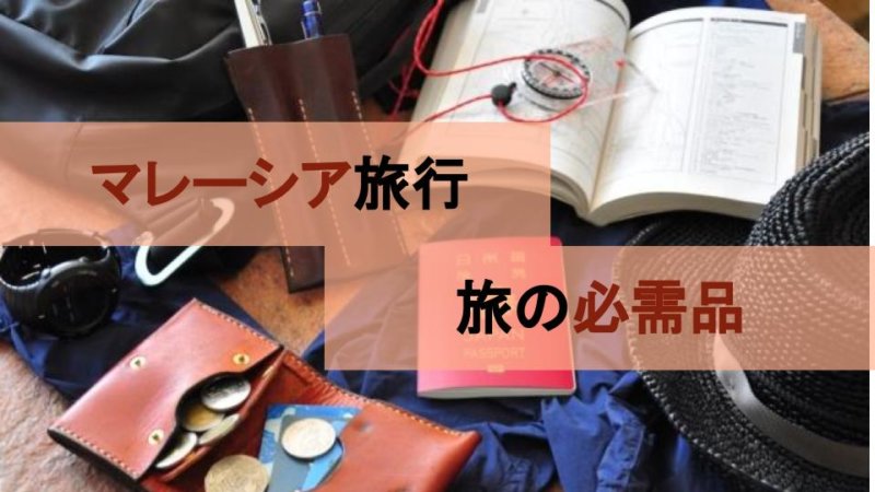 【マレーシア旅行】持っていきたい必需品と便利アイテムまとめ