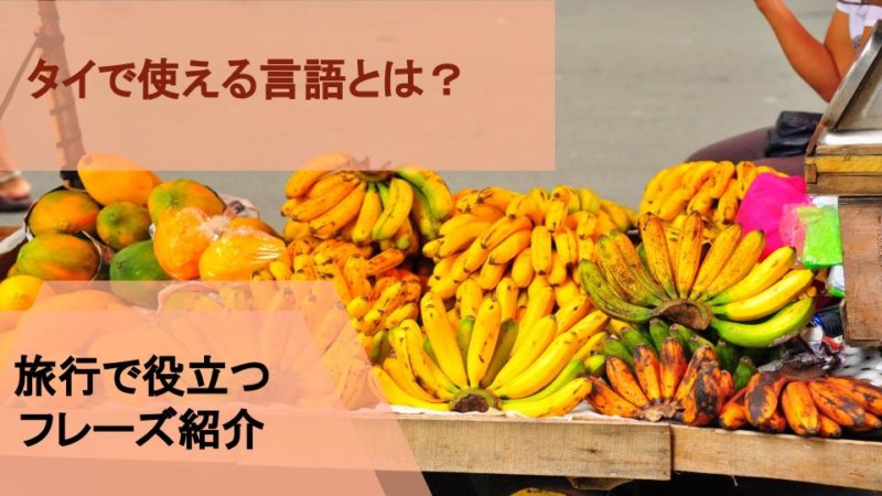 タイ旅行で使える言葉とは？役立つフレーズもご紹介！