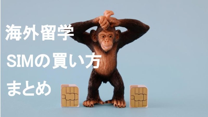 海外留学で携帯を使う方法！　5分でわかるSIM入手・契約方法